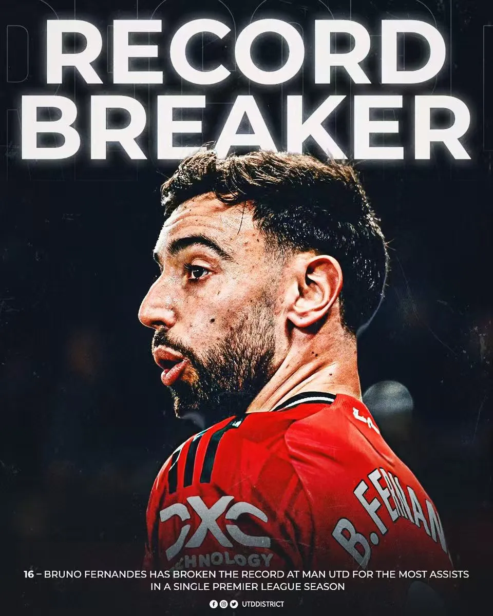 九游体育app官方入口-16次助攻！B费创曼联队史单赛季助攻纪录